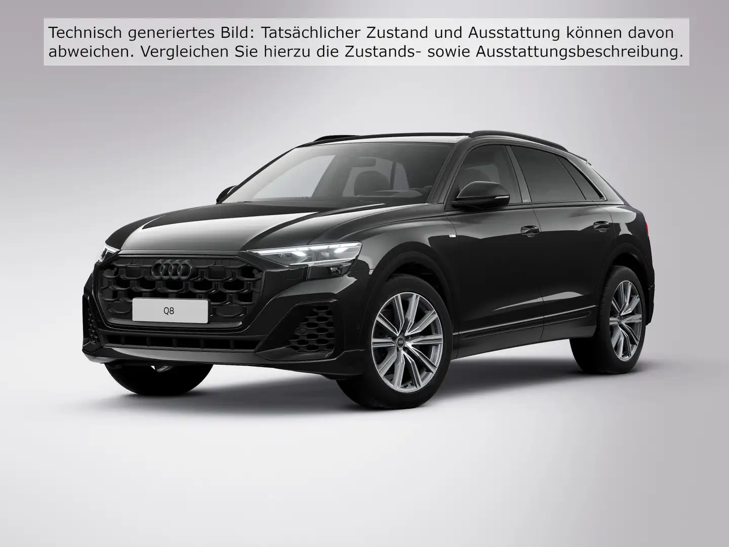 Audi Q8 55 TFSI quattro *S line*Opt.schw.*8-fach* Schwarz - 2
