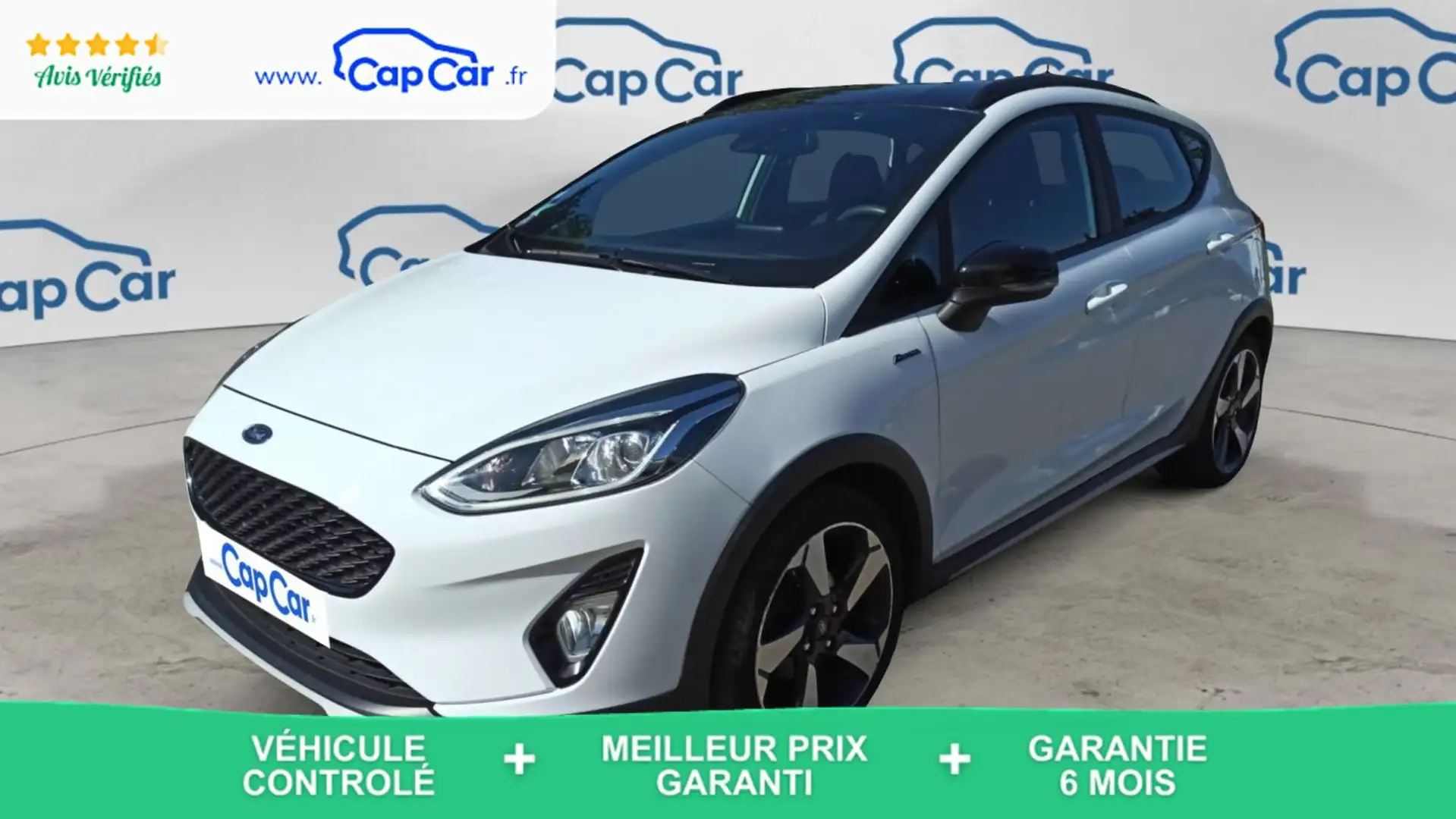 Ford Fiesta VI 1.0 EcoBoost 100 Active Blanc - 1