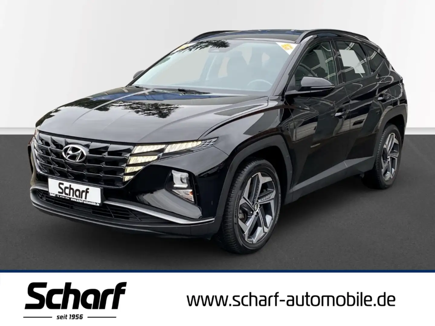 Hyundai TUCSON 1.6 T AT6 4WD PHEV AC/A DAB PDC Rü.CAM Zwart - 1