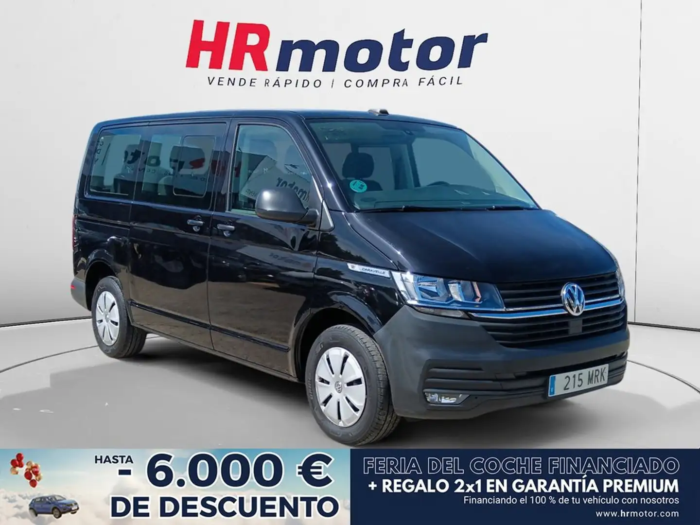 Volkswagen T5 Caravelle 2.0 TDI Trendline Negro - 1