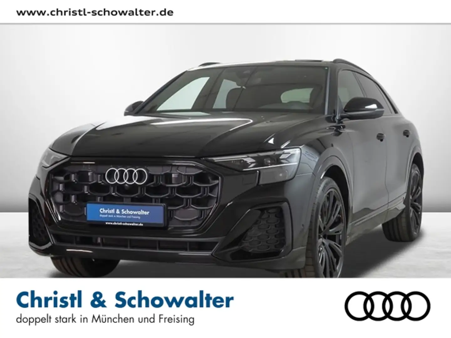 Audi Q8 50 TDI quat. S line LASER LUFTFED AHK 23ZOLL Schwarz - 1