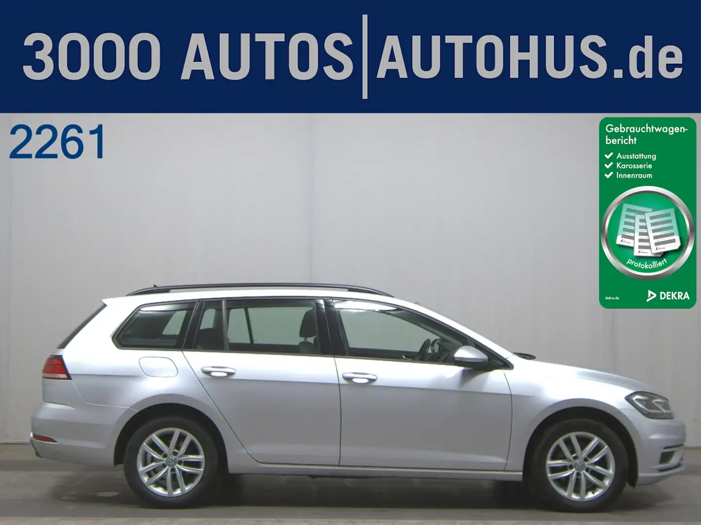 Volkswagen Golf Variant Golf VII Variant 2.0 TDI BMT Comfortline AHK LM Silber - 1