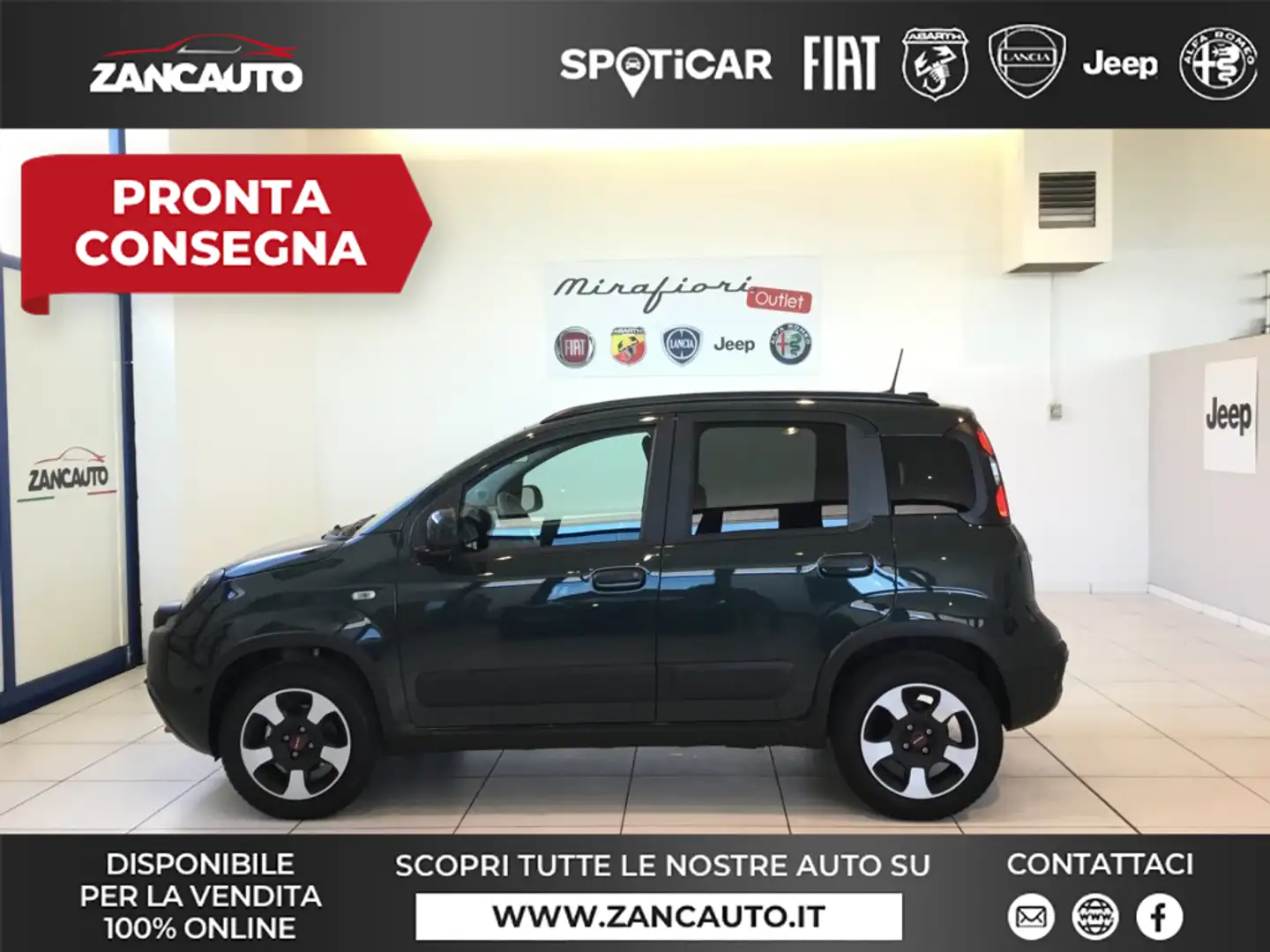 Fiat Panda 1.0 FireFly S&S Hybrid CROSS NO STK Verde - 1