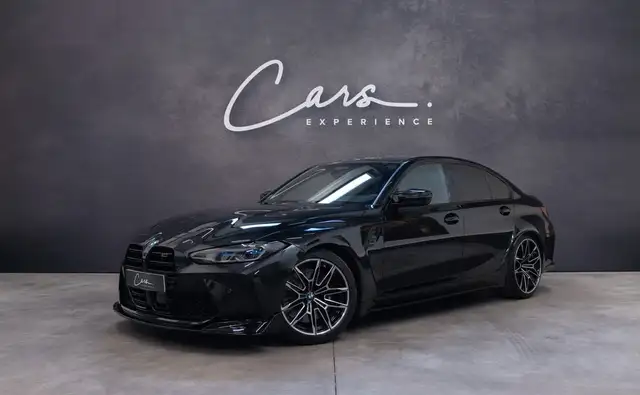 BMW M3 G80 Compétition 3.0 510 cv – IMMAT FRANCE TOIT CARBONE CAMERA 360 AFFICHAGE TETE HAUTE -HARMAN KARDON GARANTIE 2028 -