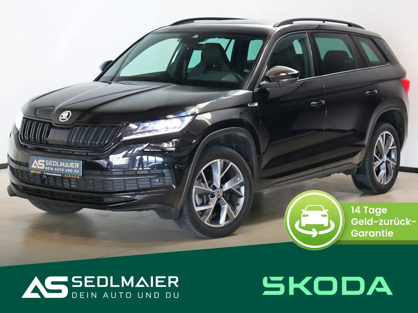 Skoda Kodiaq 2.0 TSI Sportline 4x4 CANTON|StandHZ|RCam Schwarz - 1