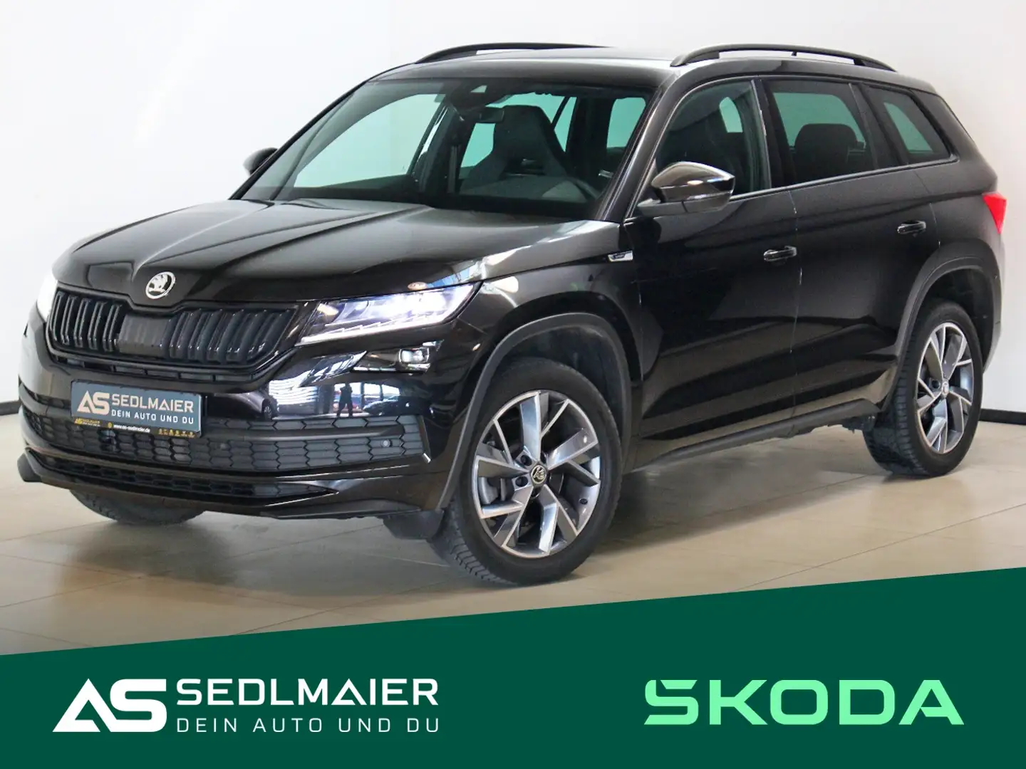 Skoda Kodiaq 2.0 TSI Sportline 4x4 CANTON|StandHZ|RCam Schwarz - 2