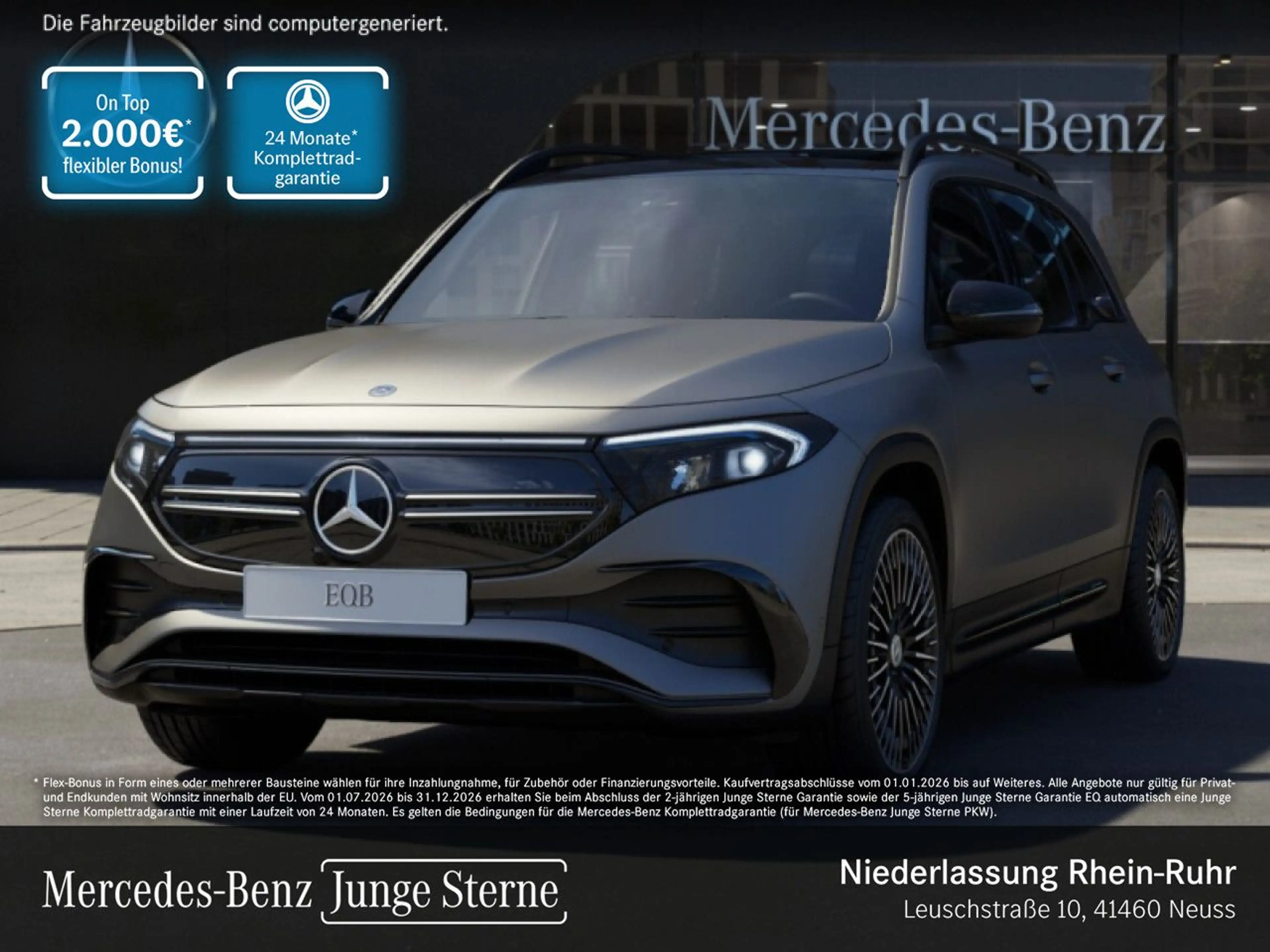Mercedes-Benz EQB 300 4M AMG+NIGHT+20"+ADVANCED+PANO+KAMERA+SPUR