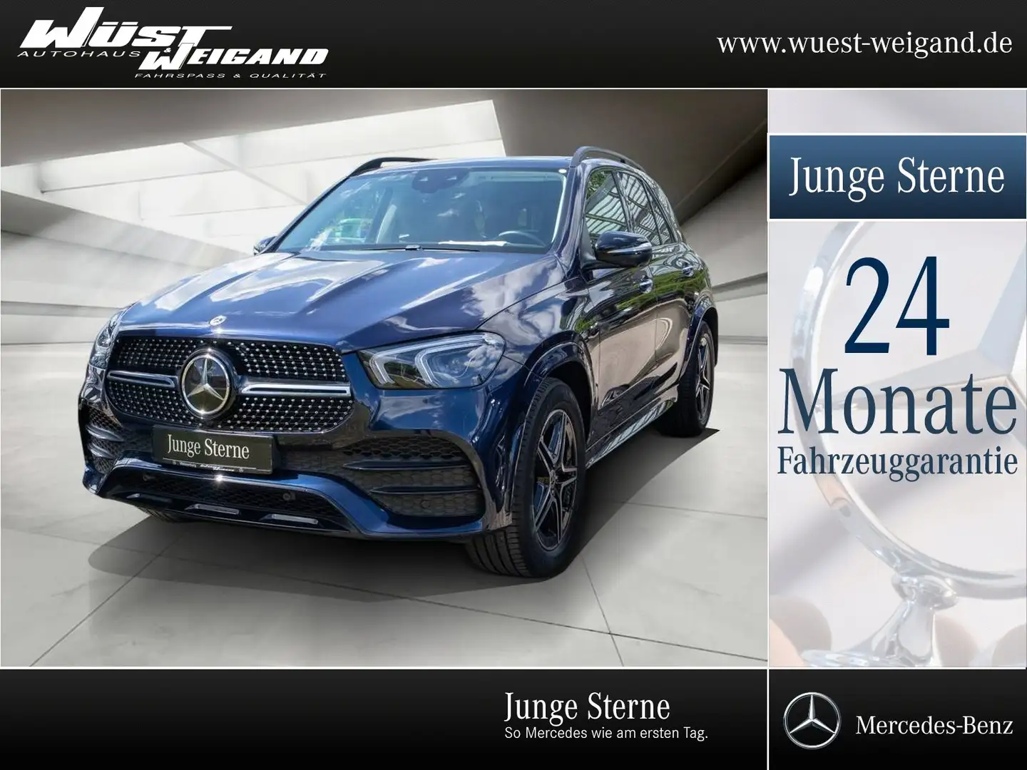 Mercedes-Benz GLE 400 d 4M AMG Pano+AHK+360°+StaHzg+Sound+Dist Mavi - 1