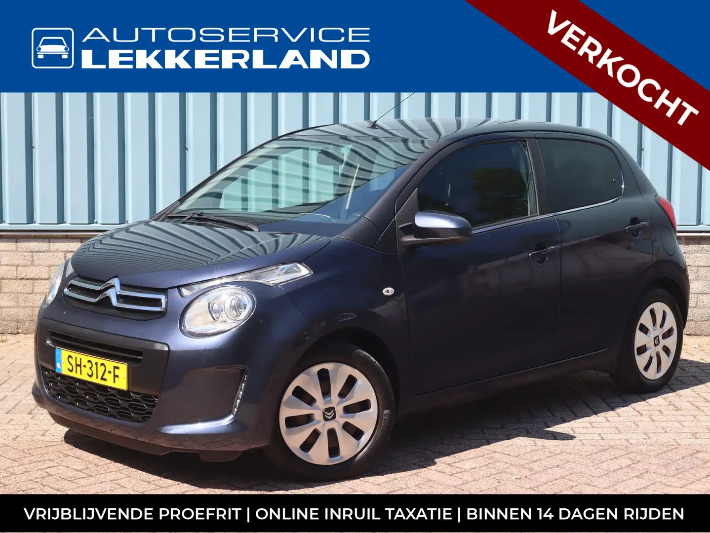 Citroen C1 5-deurs Feel 1.0 e-VTi 72pk | AIRCO | PACK LOOK | Azul - 1