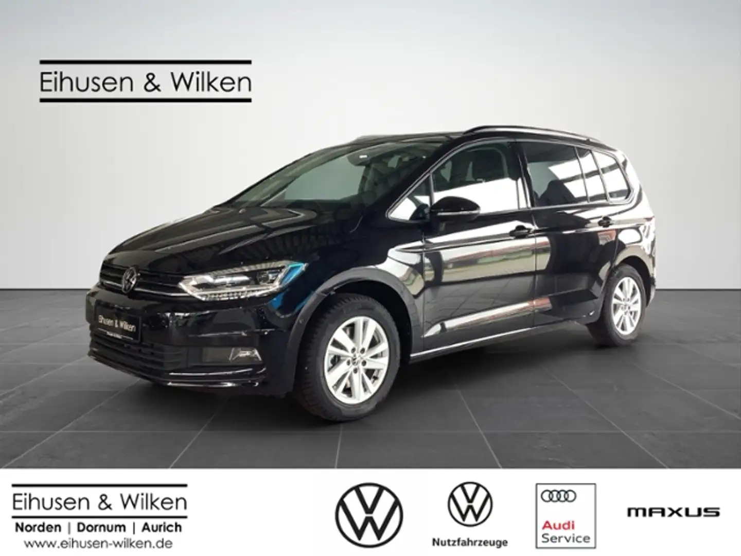 Volkswagen Touran Highline 2,0 l TDI SCR 110 kW (150 PS) 7-Gang-Dop Schwarz - 1
