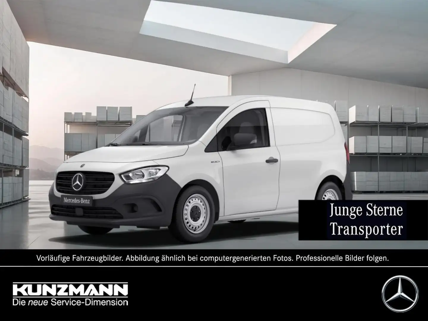 Mercedes-Benz Citan e Kasten BASE Standard AHK Park-Paket Weiß - 1