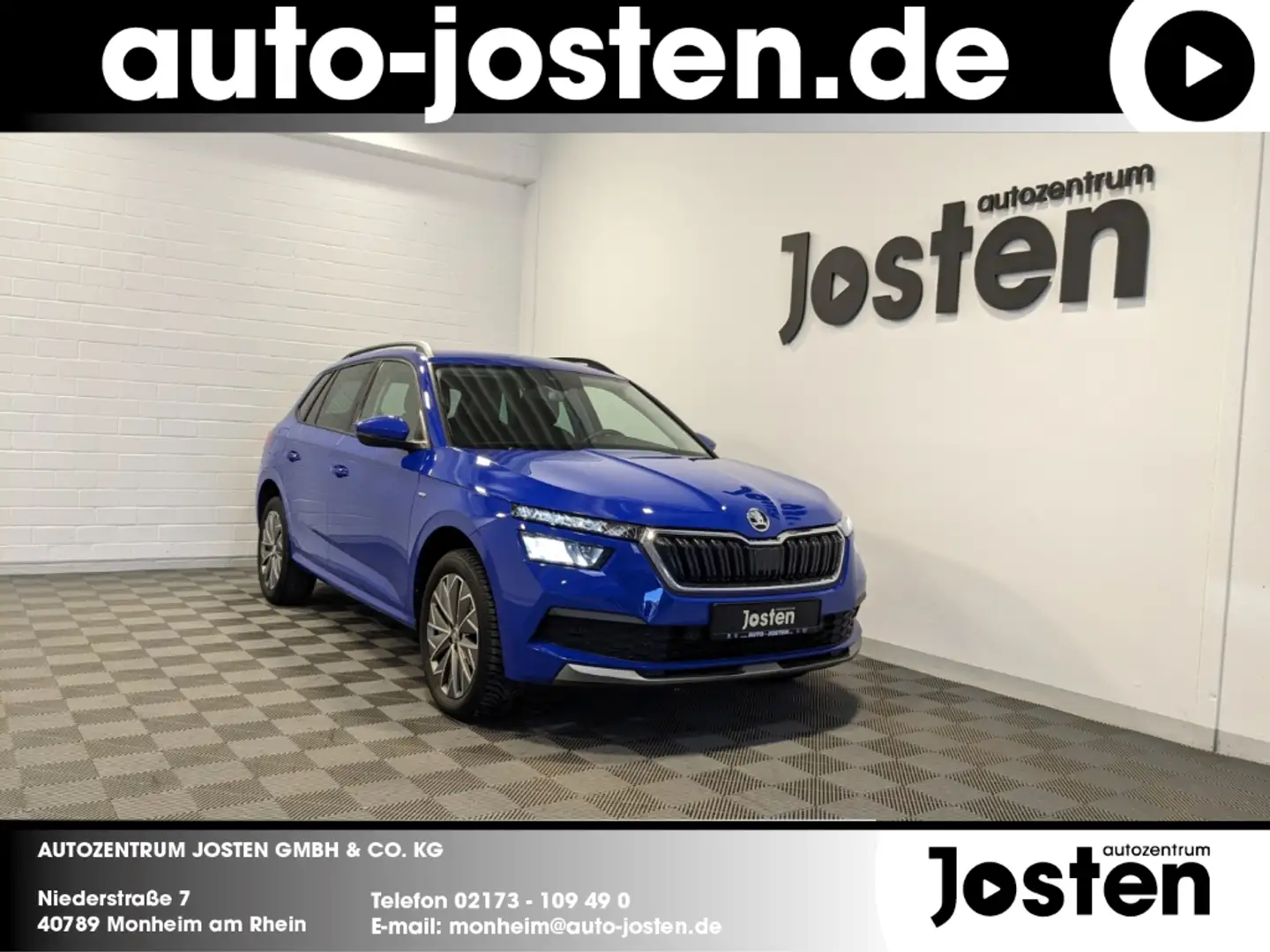 Skoda Kamiq Clever 1.0 TSI PDC CarPlay Sitzhzg LED Blu/Azzurro - 1