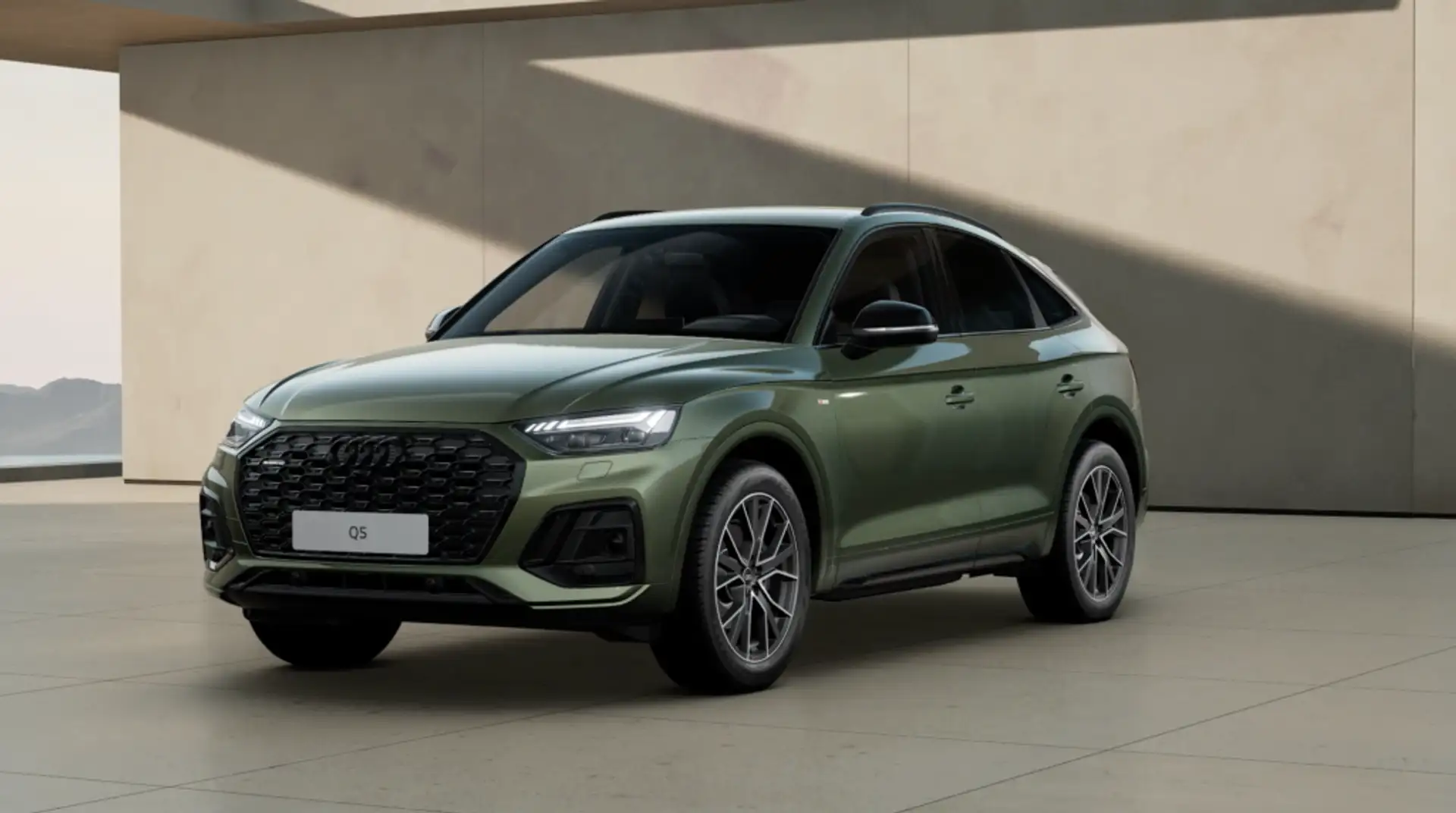 Audi Q5 Sportback 40 TDI quattro-ultra Black line S tronic Verde - 1
