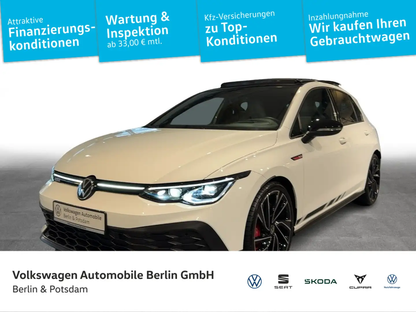 Volkswagen Golf GTI Golf VIII GTI 2.0TSI DSG Clubsport P-DACH LEDER Weiß - 1