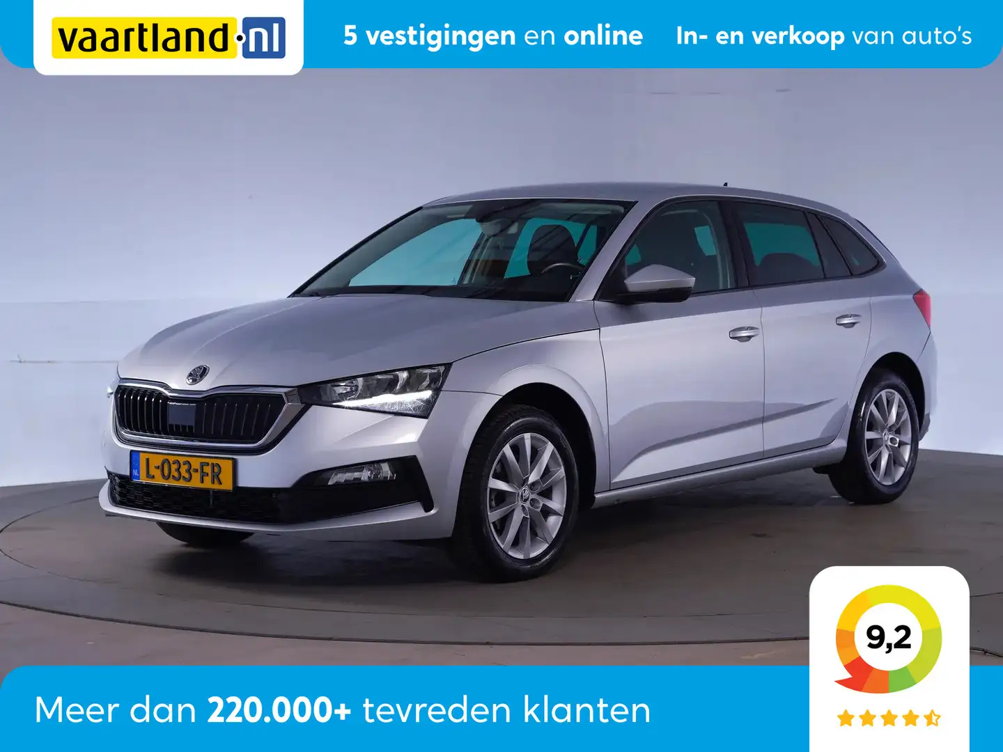 Skoda Scala 1.0 TSI Ambition [ Apple/Android Clima Parkeersens Gris - 1