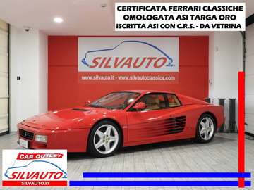 TR - CERTIFICATA FERRARI CLASSICHE – ISCRITTA ASI CON C.R.S. E OMOLOGATA ASI TARGA ORO – SUPERPREZZO (1992)