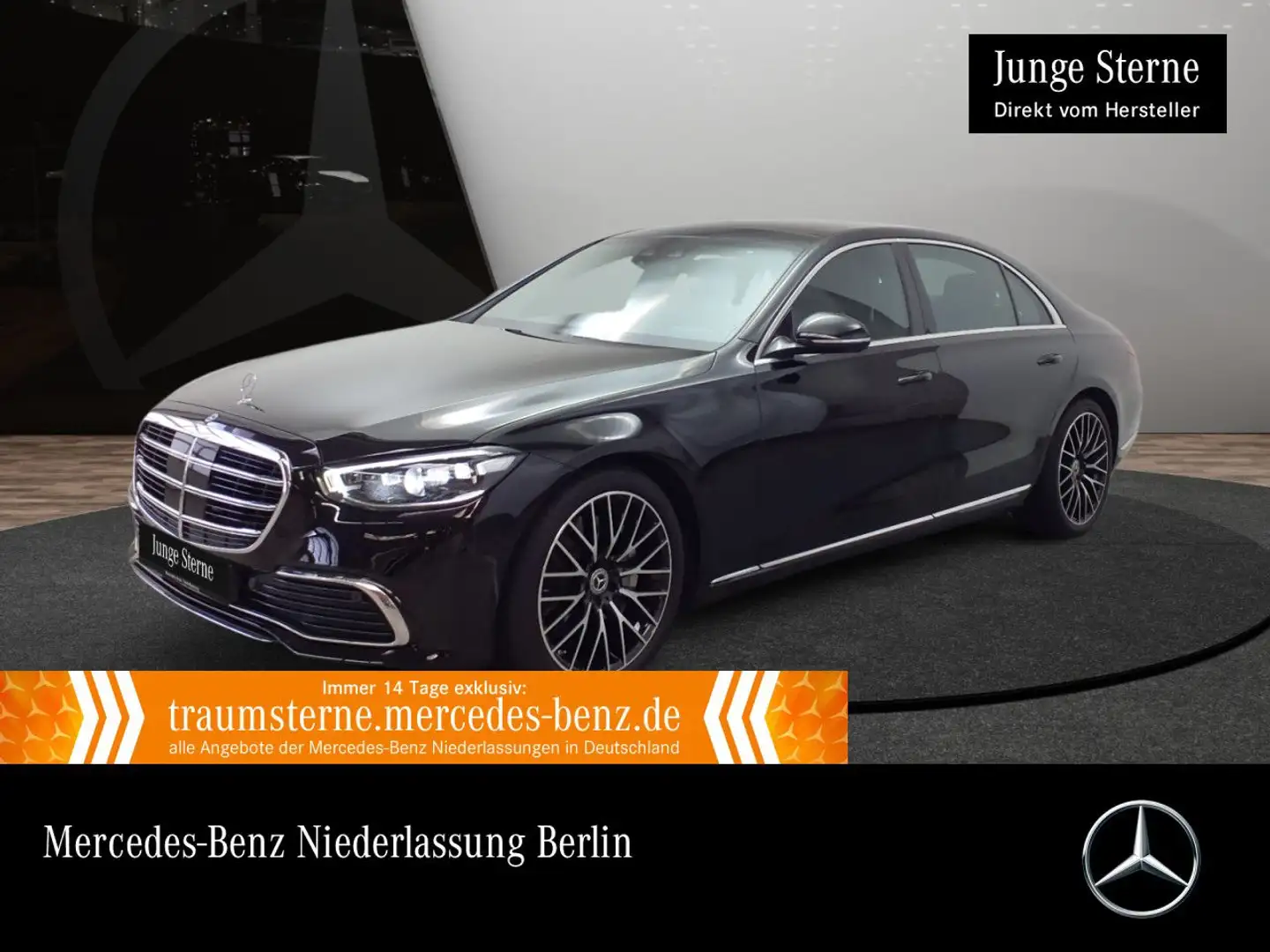Mercedes-Benz S 400 d L 4M PANO+MULTIBEAM+STHZG+FAHRASS+20" Schwarz - 1