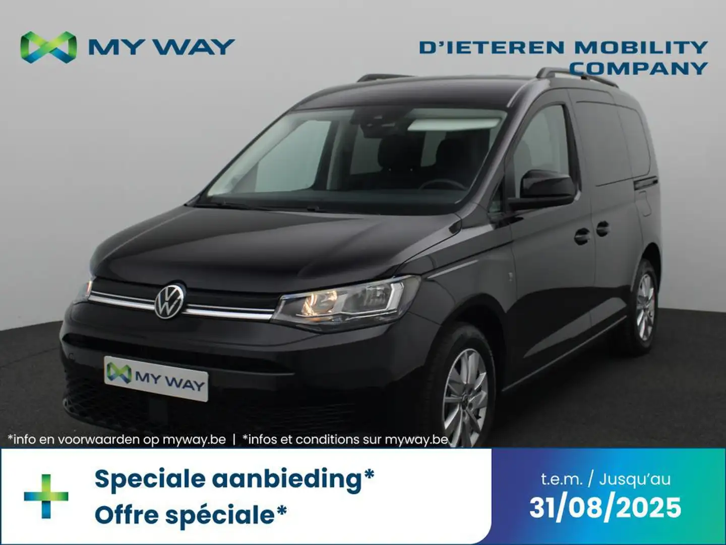 Volkswagen Caddy LIFE 1.5 TSI 114 PK DSG-7 / 7PL / Camera / Cruise Control Black - 1