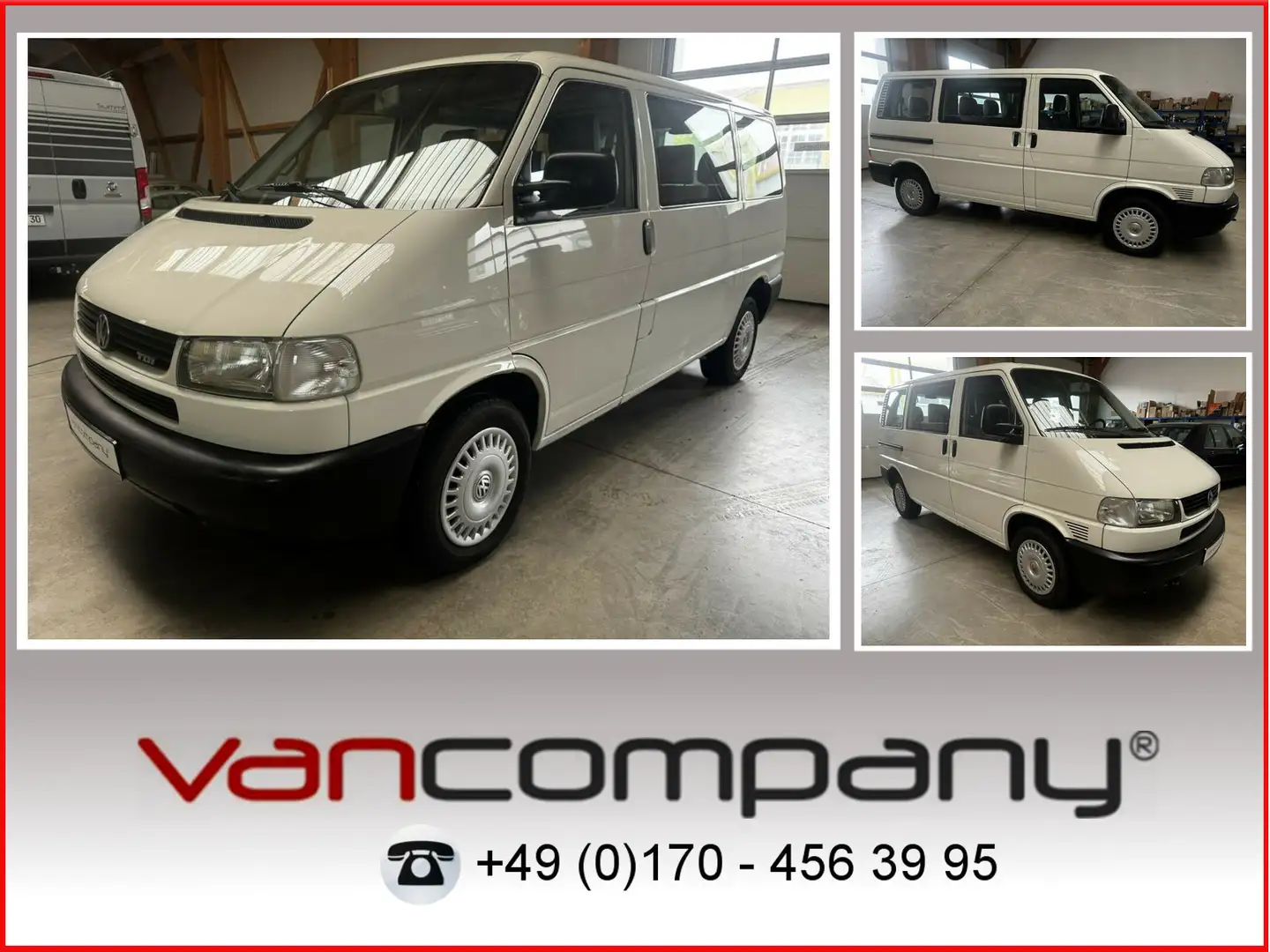 Volkswagen T4 Caravelle 2.5 TDI Syncro Sperre 1. Hand! Weiß - 1