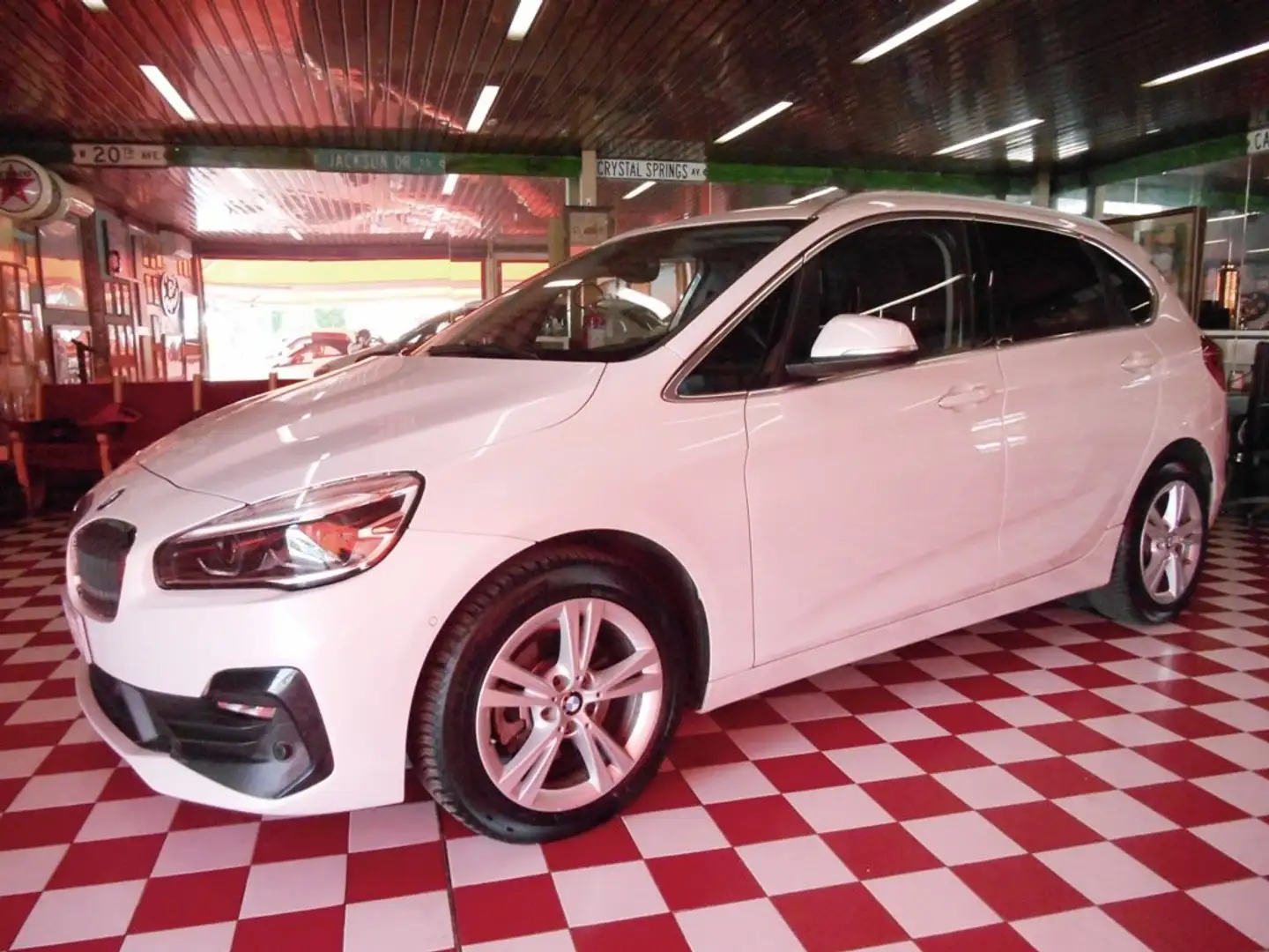 BMW 216 216d A.T. Luxury AUTOM+PELLE+NAVIG+NEOPATENT. Blanc - 1