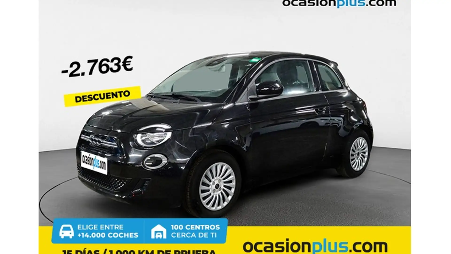 Fiat 500e 70Kw Action Negro - 1