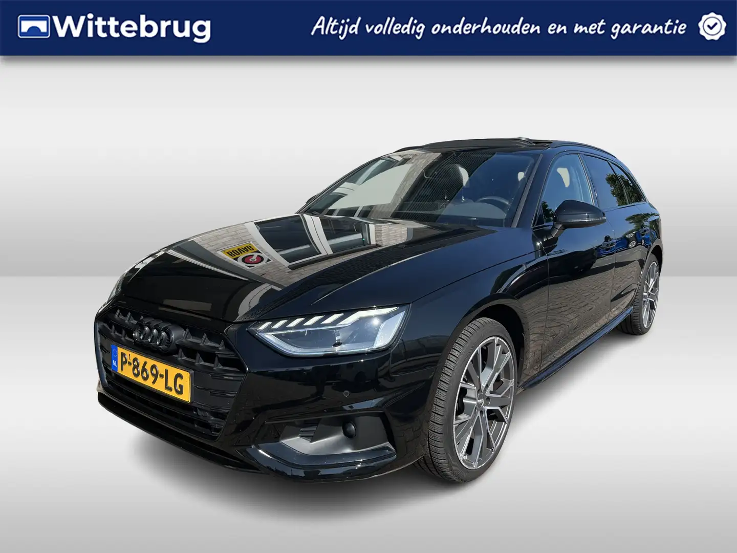 Audi A4 Avant 40 TFSI S edition / AUTOMAAT/ PANO/ LEER/ PA Zwart - 1