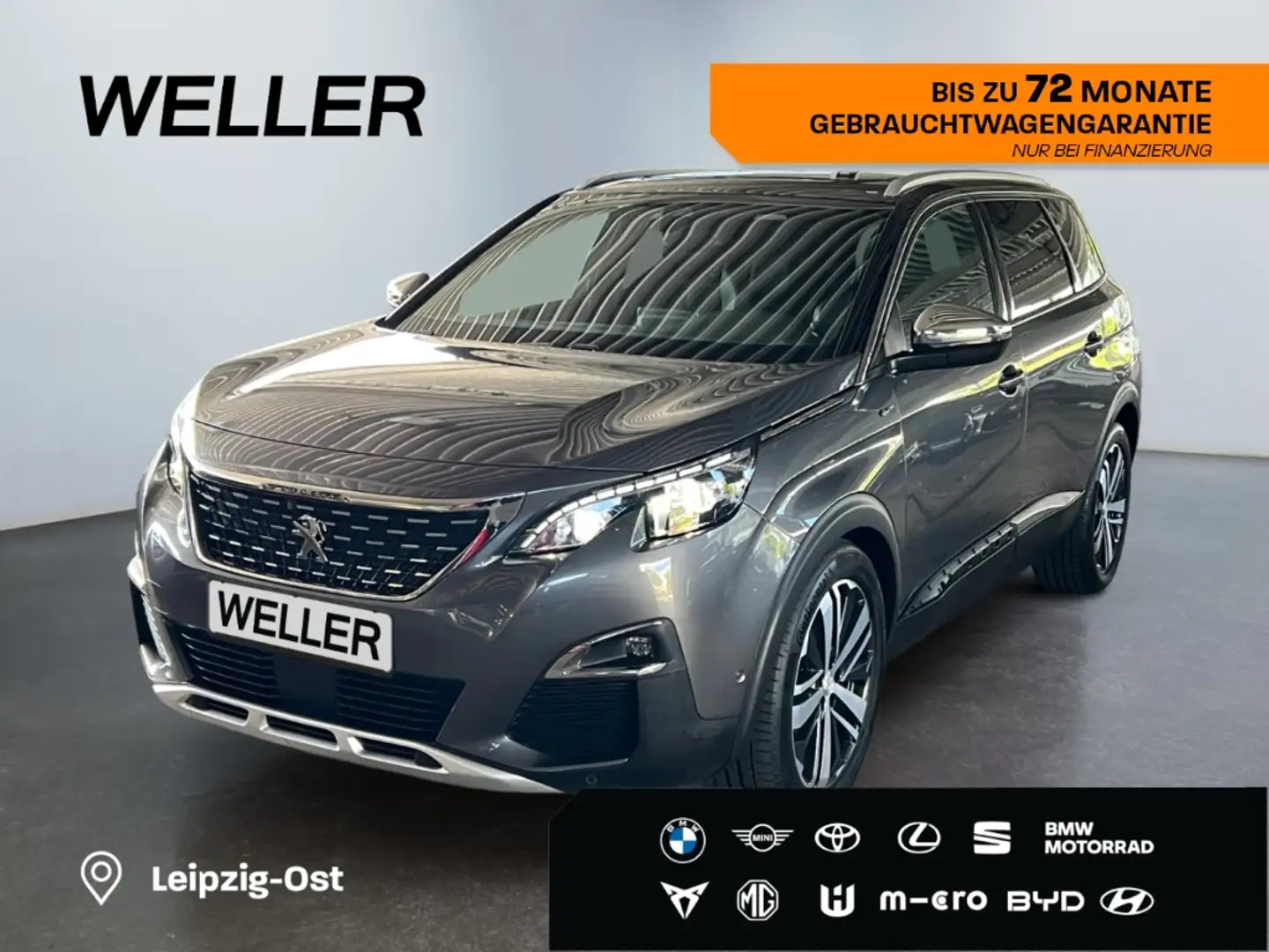 Peugeot 5008 BlueHDi 180 EAT8 GT *AHK*7-Si*360*FOCAL*Pano* Gris - 1
