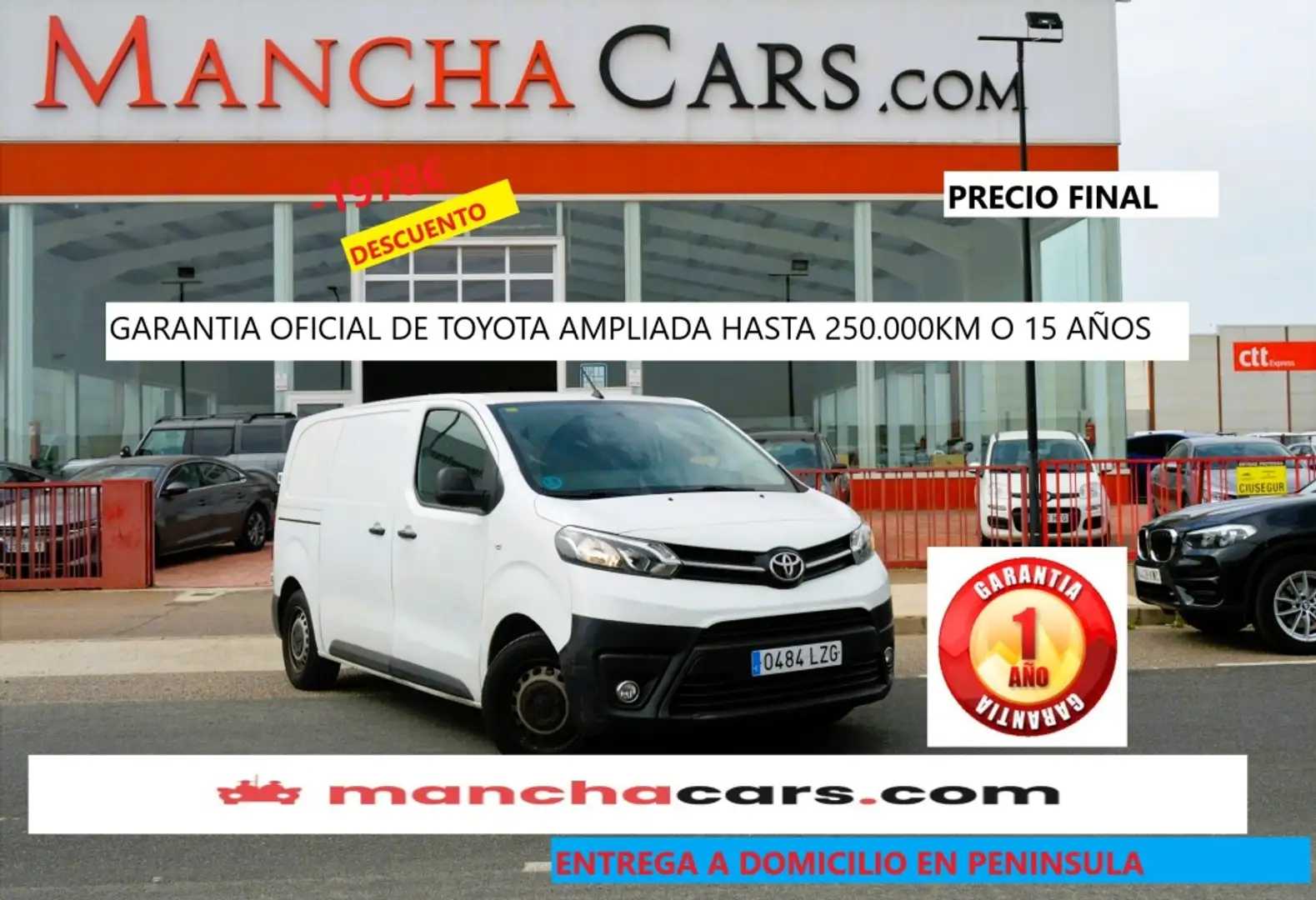 Toyota Proace Van Media L1 1.5D GX 100 Wit - 1