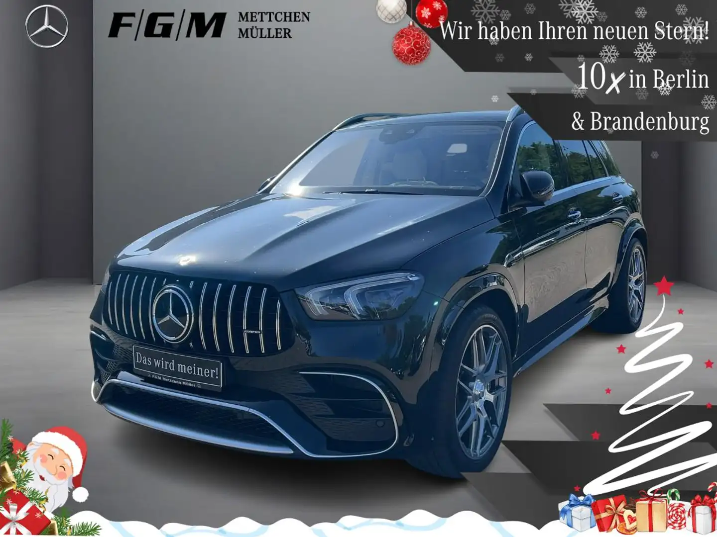 Mercedes-Benz GLE 63 AMG 4M+ Burm|HUD|KeyGo|MBeam|S-Dach|TWA Schwarz - 1