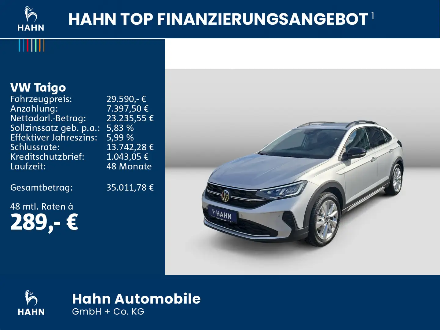 Volkswagen Taigo GOAL 1,0 l TSI OPF 116 PS DSG Ganzjahresre Argent - 2