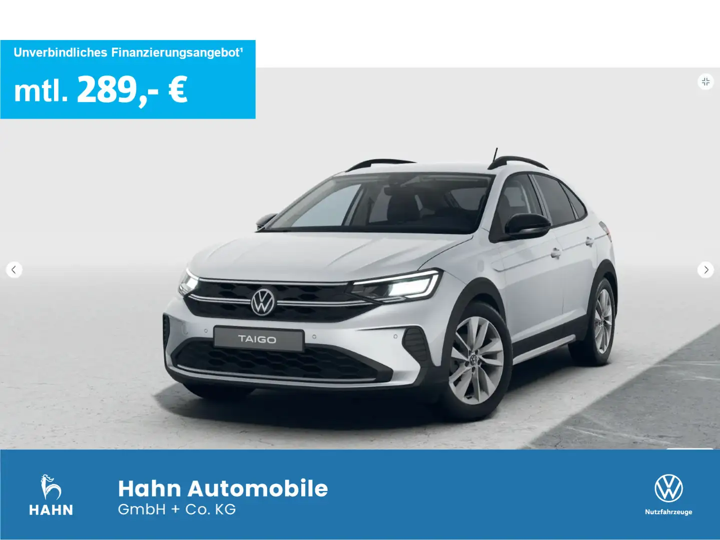 Volkswagen Taigo GOAL 1,0 l TSI OPF 116 PS DSG Ganzjahresre Silber - 1