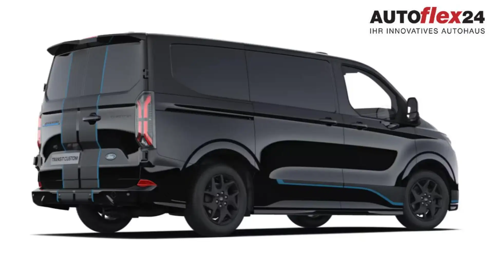 Ford E-Transit Custom Sport 71kWh L2 ProPower LED 2S 160 kW (2... Schwarz - 2
