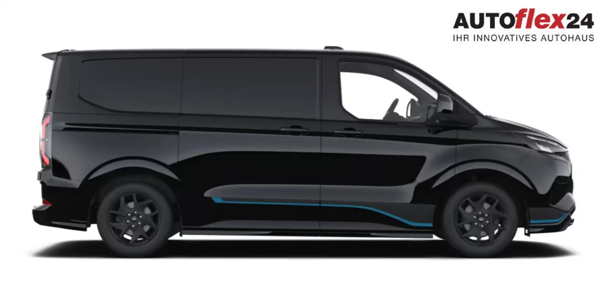 Ford E-Transit Custom Sport 71kWh L2 ProPower LED 2S 160 kW (2... Schwarz - 1