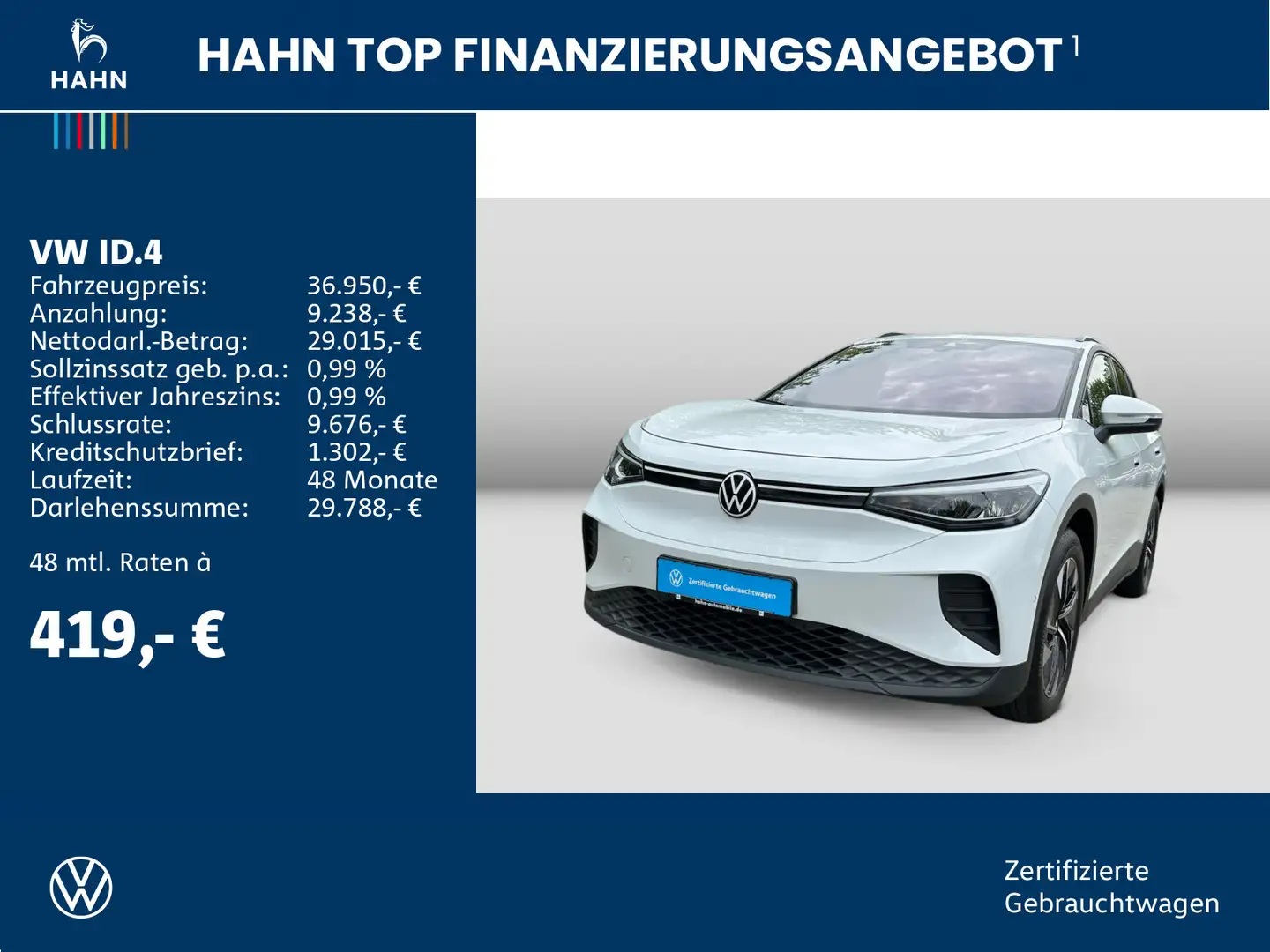 Volkswagen ID.4 Pro Move Navi LED Kamera Wärmepumpe ACC SHZ Weiß - 2