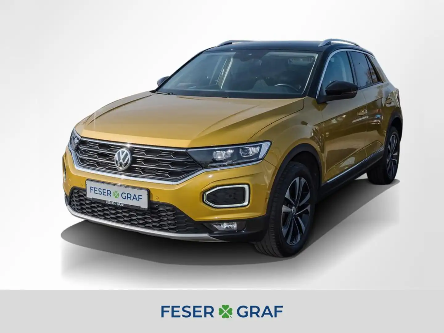 Volkswagen T-Roc 2.0TDI IQ DRIVE LED/ACC/NAVI/TOTWINKEL/SHZ Gelb - 1