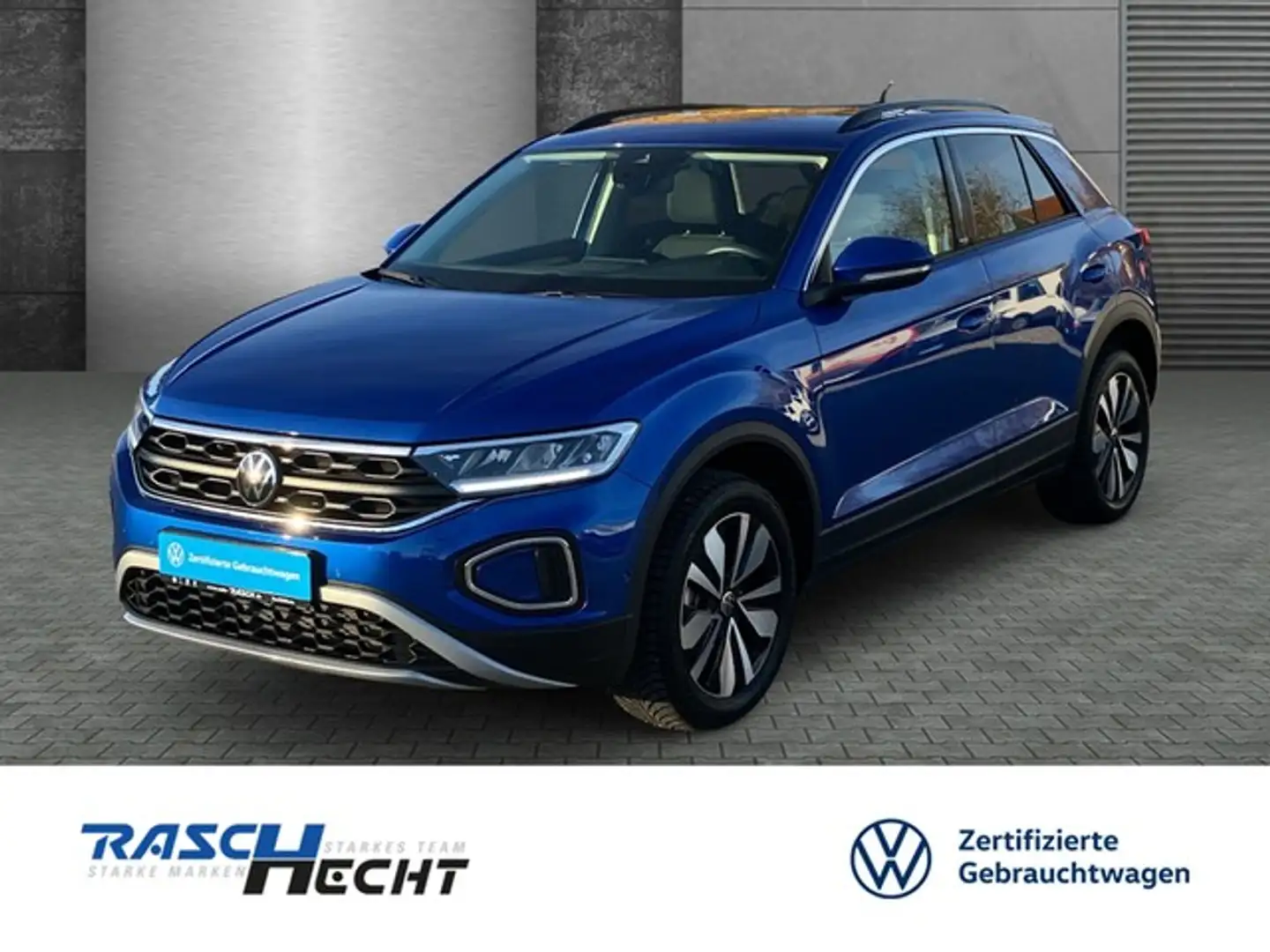 Volkswagen T-Roc Move 1.0 TSI*LED*NAVI*SHZ*5 J. GAR* Blau - 1