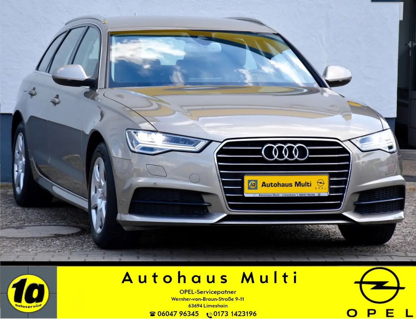Audi A6 Av. 3.0TDI qu. AHK Navi Kamera Sitzh Matr.LED Beige - 1