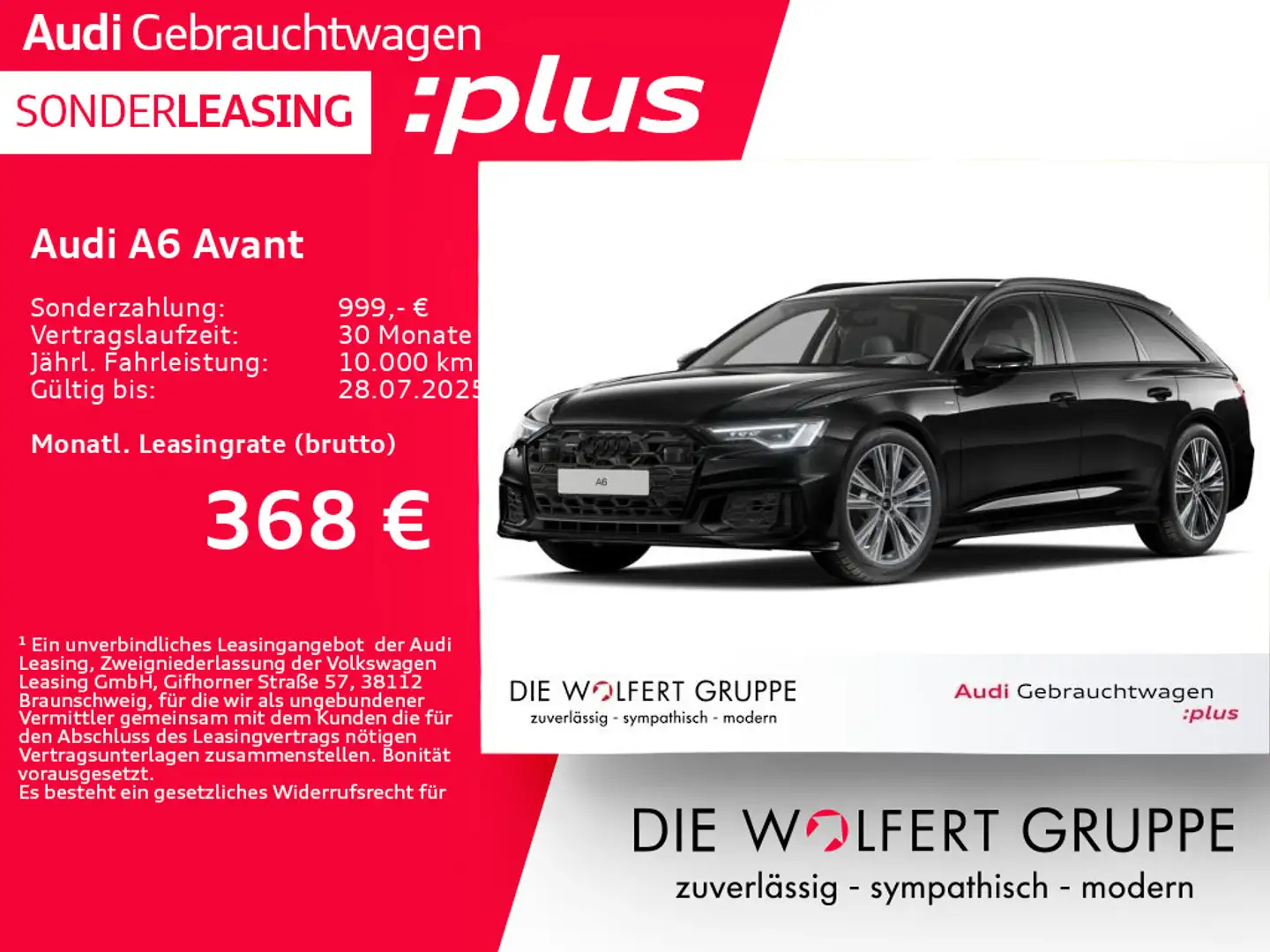 Audi A6 S line 40 TDI quattro S tronic ACC*360° Schwarz - 1