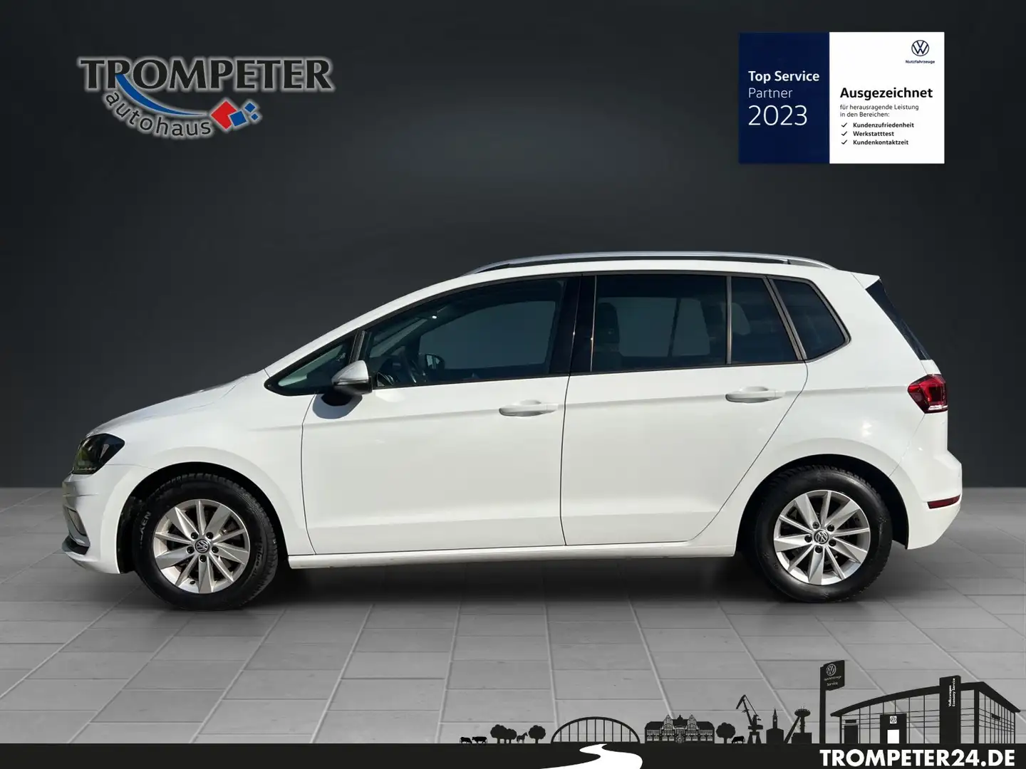 Volkswagen Golf Sportsvan 1.5 TSI Comfortline DSG Weiß - 2