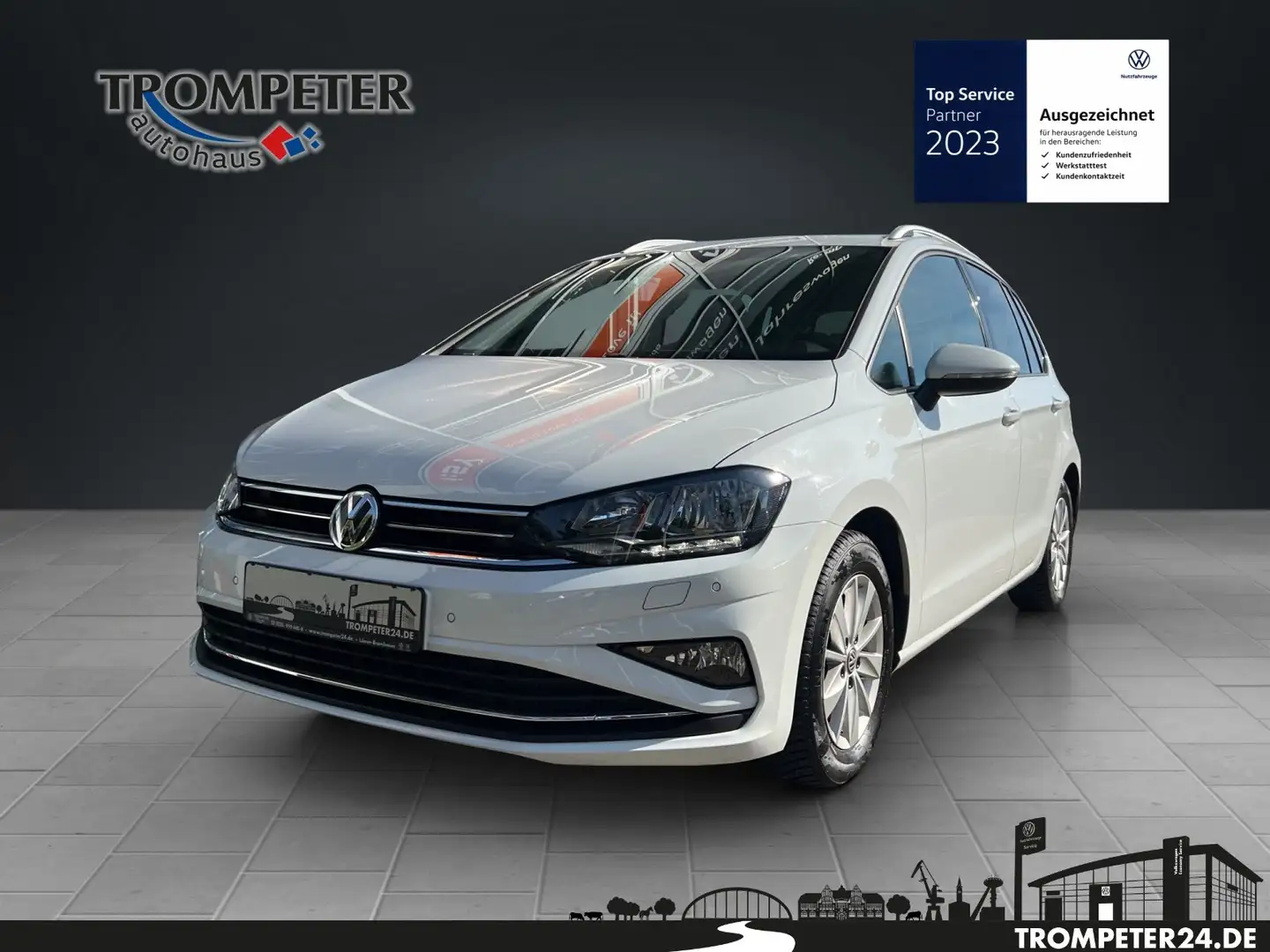 Volkswagen Golf Sportsvan 1.5 TSI Comfortline DSG Weiß - 1