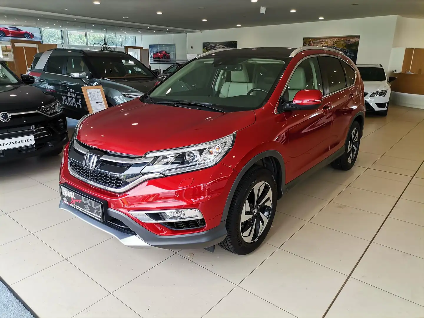 Honda CR-V 1.6 DTEC Executive 4WD|Leder|Navi|Xenon|AHK Rosso - 2