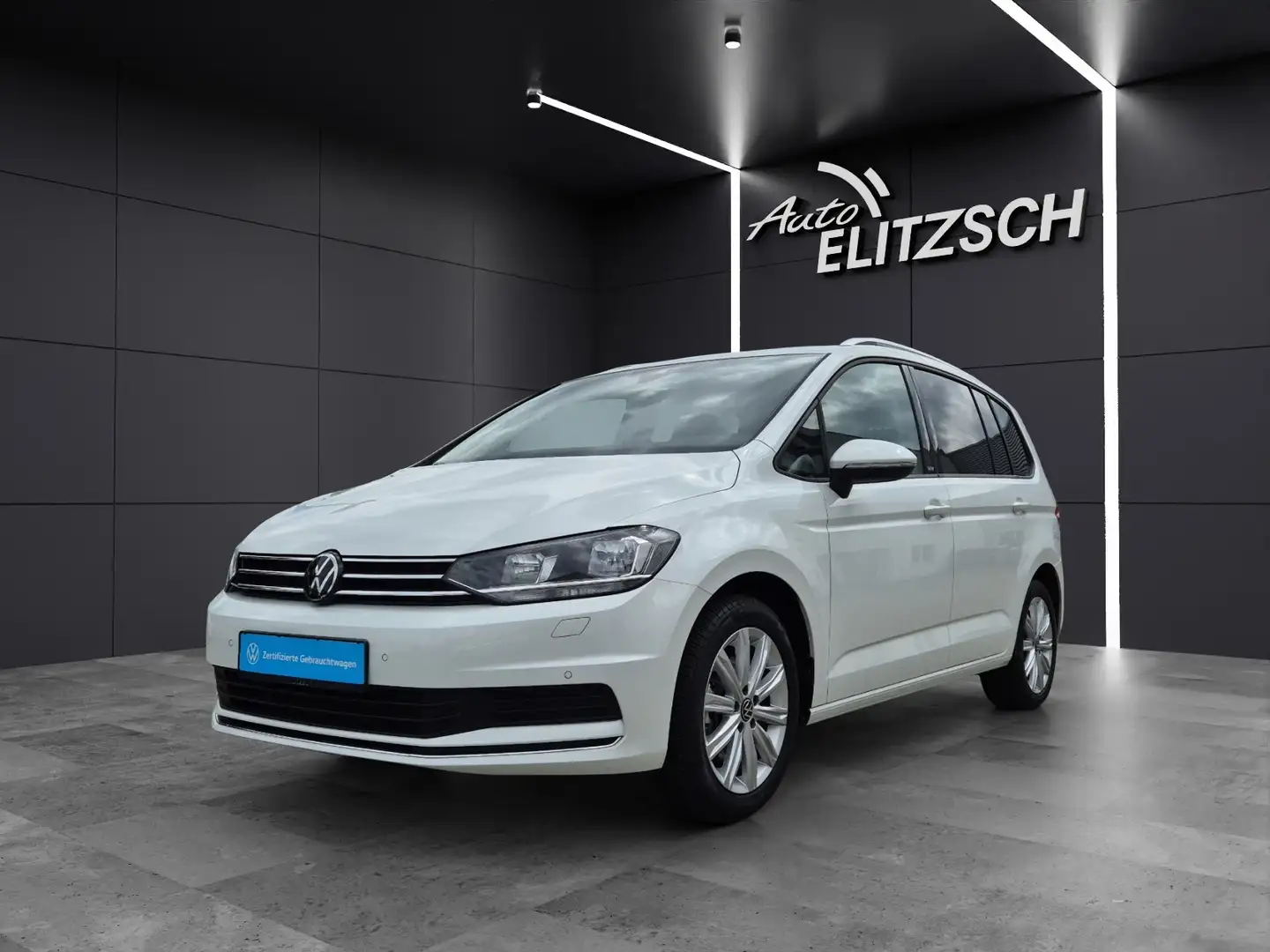 Volkswagen Touran TSI Move 7-Si AHK Navi AID ACC PDC SH LM Weiß - 2