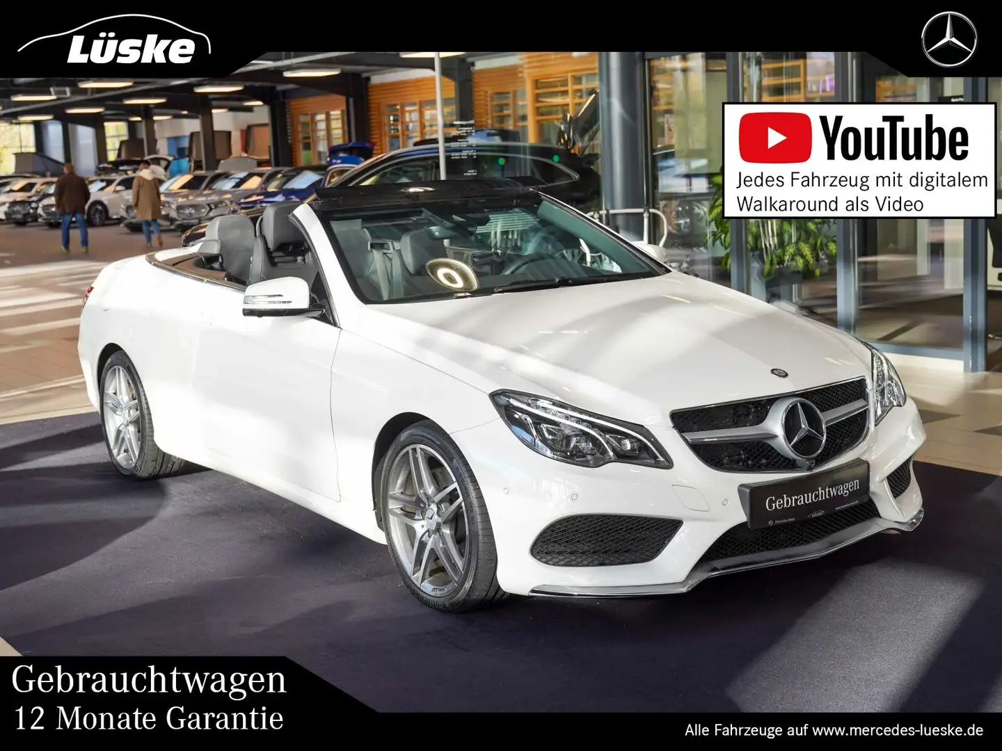 Mercedes-Benz E 350 E 350 d Cabrio AMG Line COMAND 360° MULTIKONTUR Wit - 1