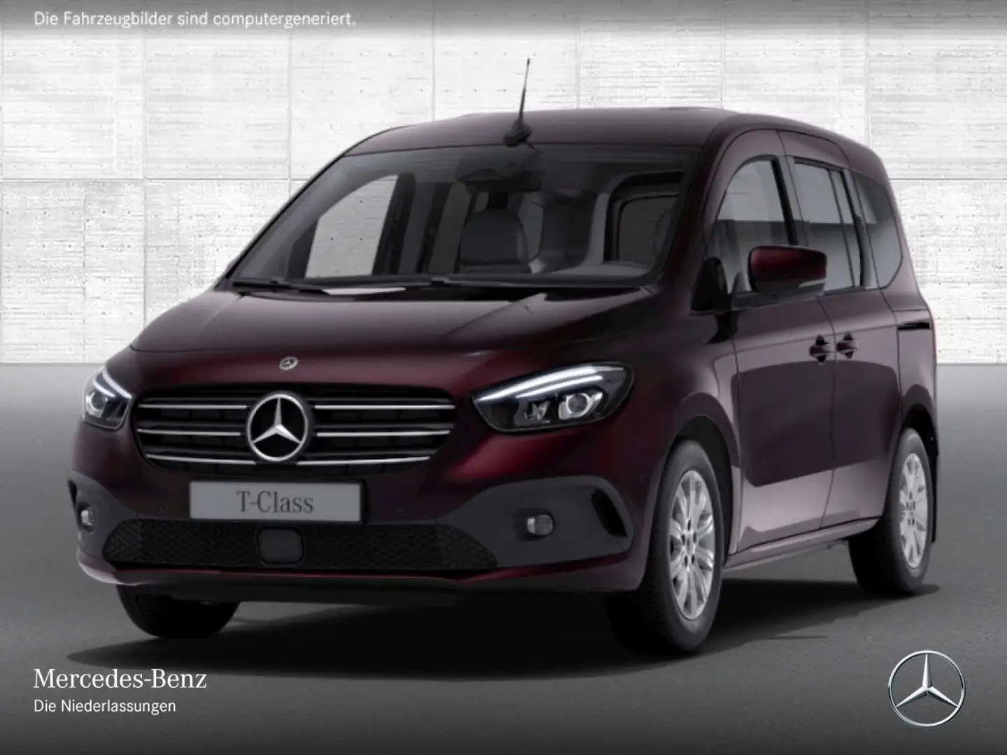 Mercedes-Benz T-Class T 180 EDITION+PROGRESSIVE+Klimaautom+AHK+Navi+PTS Rojo - 2