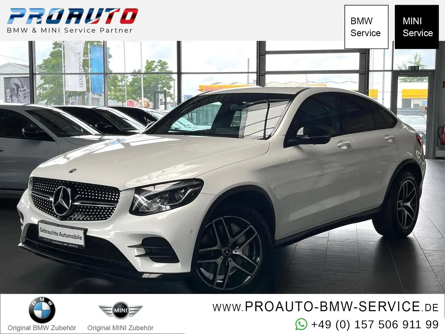 Mercedes-Benz GLC 300 4Matic Coupe AMG Comand/360°Kam/GSD Blanc - 1