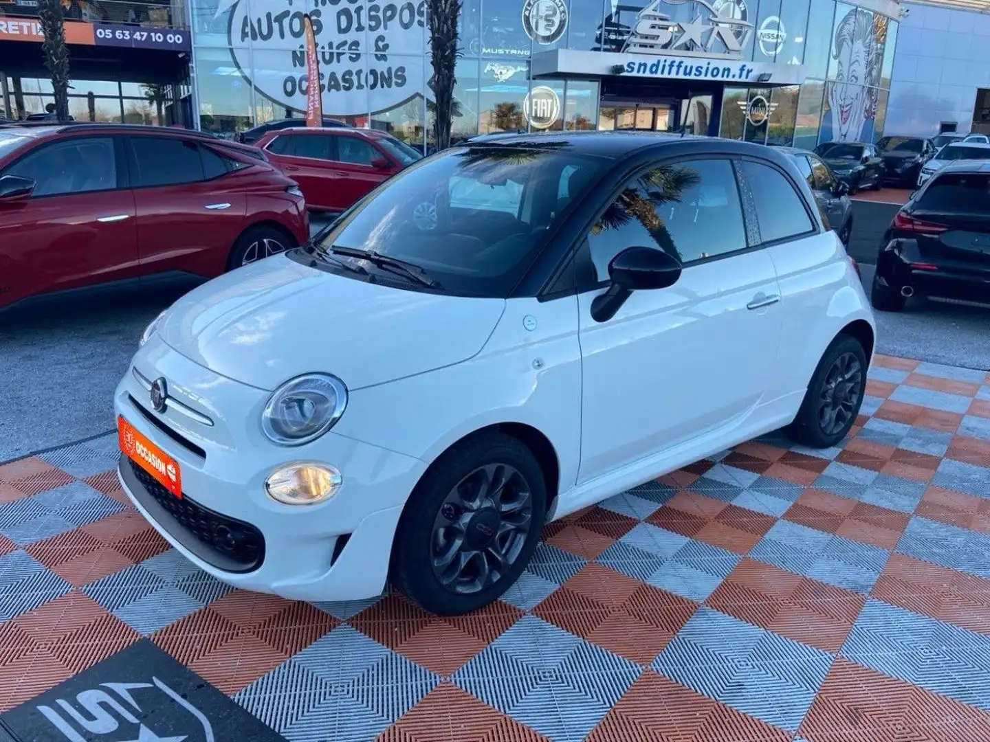 Fiat 500 Hybrid 1.0 BSG 70 HEY GOOGLE JA 15\u0026amp;quot; Radar Blanc - 1