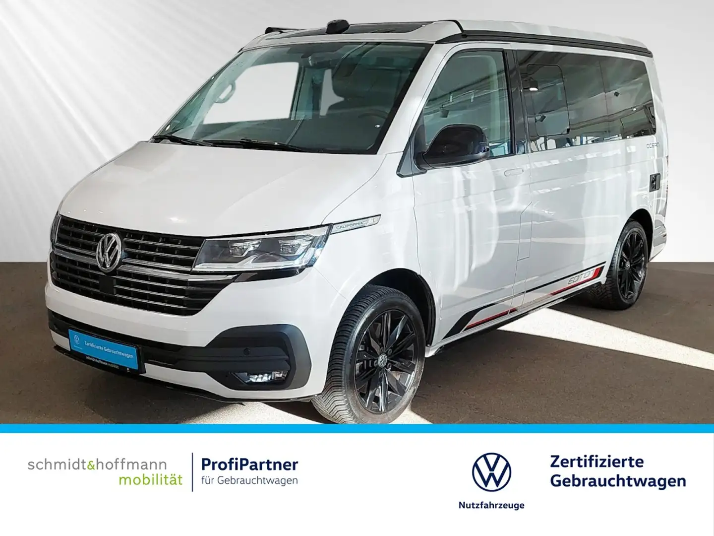 Volkswagen T6.1 California Ocean 2.0 TDI NAVI+SITZHZ+PDC Klima Navi Weiß - 1