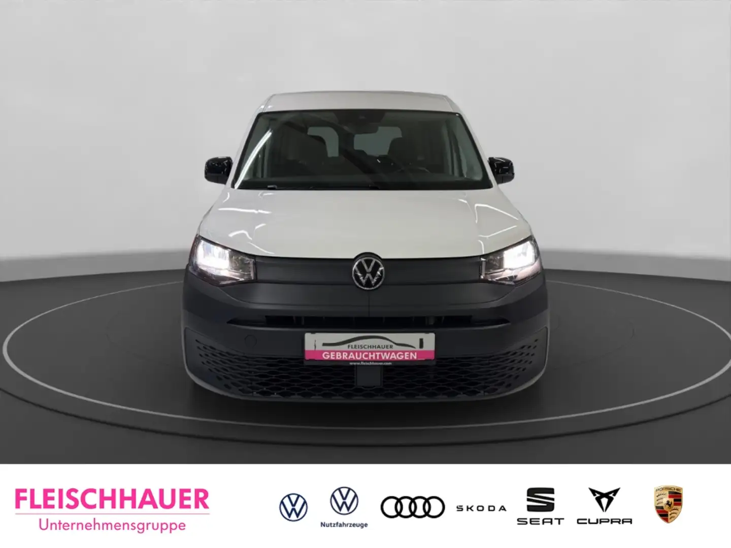 Volkswagen Caddy 1.5 TSI DSG+Navi+AHK+ACC+App-connect+Flügel Weiß - 2