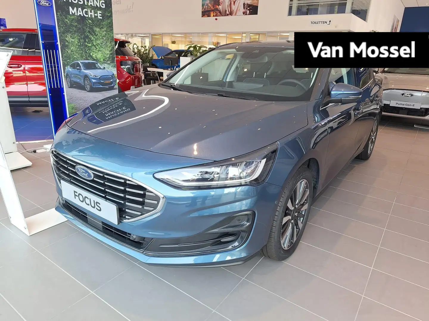 Ford Focus 1.0 EcoBoost Hybrid Titanium X | Uit Voorraad Leve Blauw - 1