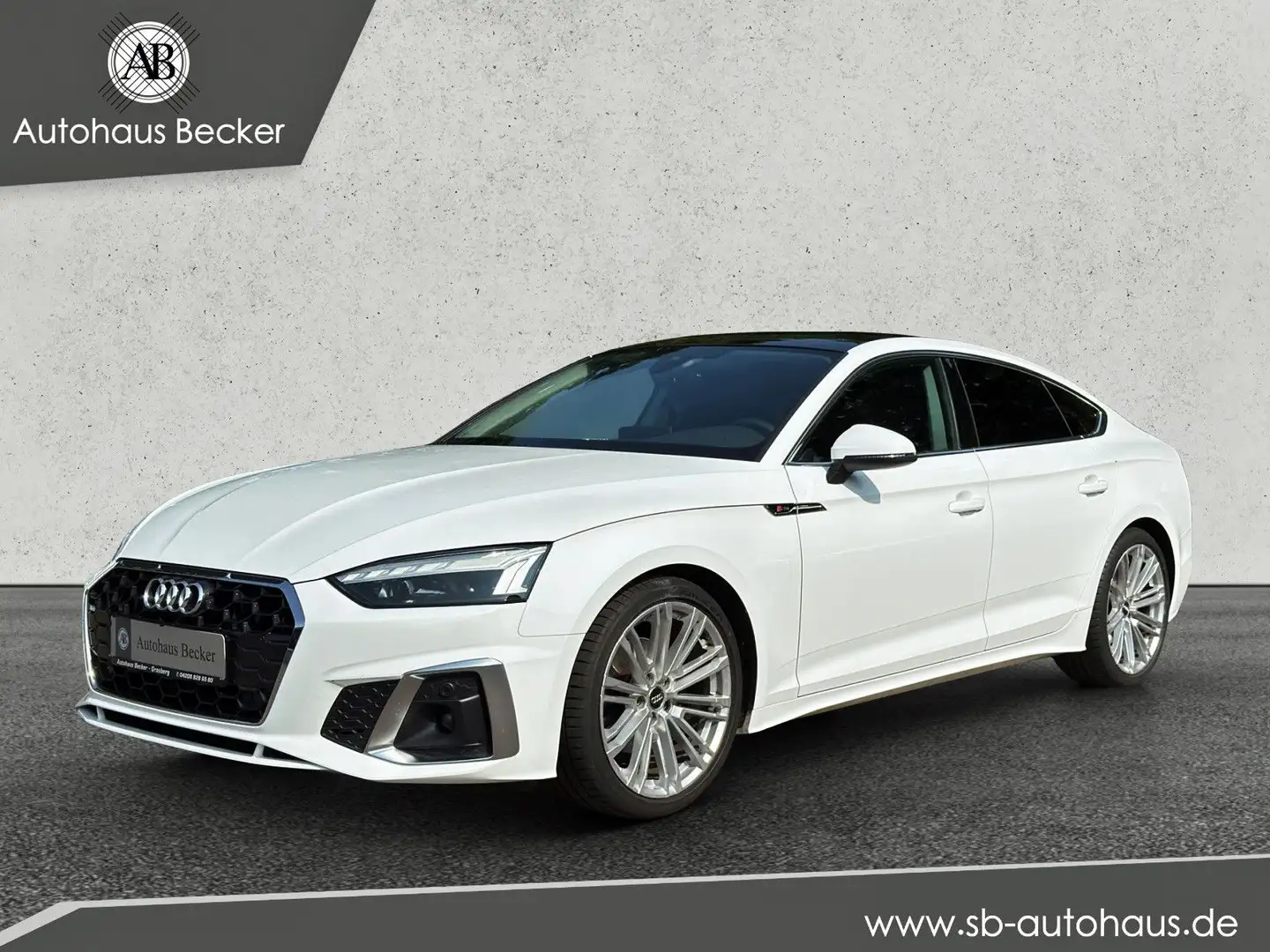 Audi A5 Sportback 35 TDI S line+Matrix-LED+PANORAMA+1 Blanc - 1